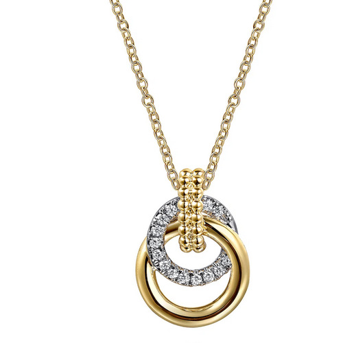 GABRIEL AND CO FASHION BUJUKAN DIAMOND KNOT PENDANT
