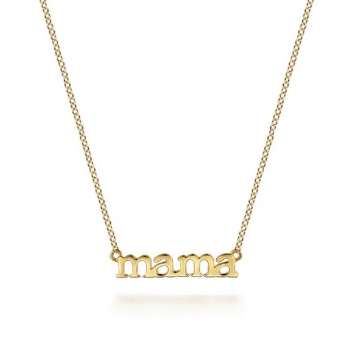 GABRIEL AND CO FASHION CONTEMPORARY SCRIPT MAMA NECKLACE
