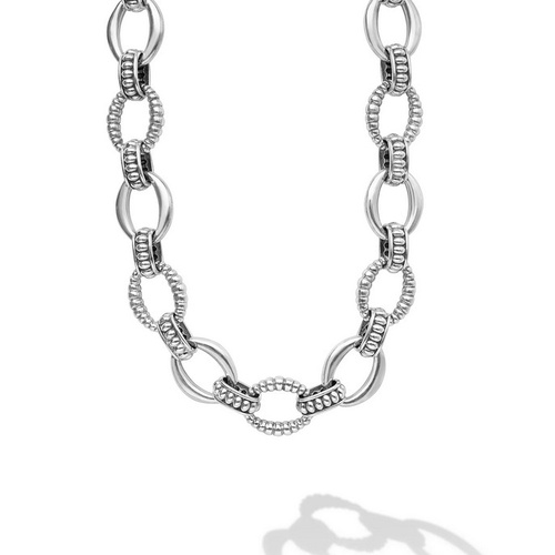 LAGOS SIGNATURE CAVIAR FLUTED NECKLACE