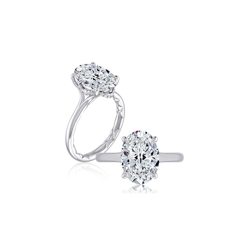 A. JAFFE DIAMOND SOLITAIRE ENGAGEMENT RING