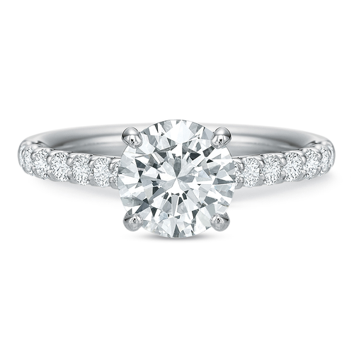 Precision Set Shared Prong Engagement Ring 617318w