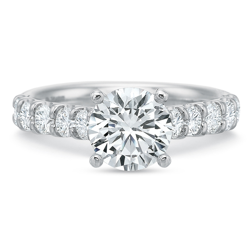 Precision Set Shared Prong Engagement Ring 617518w