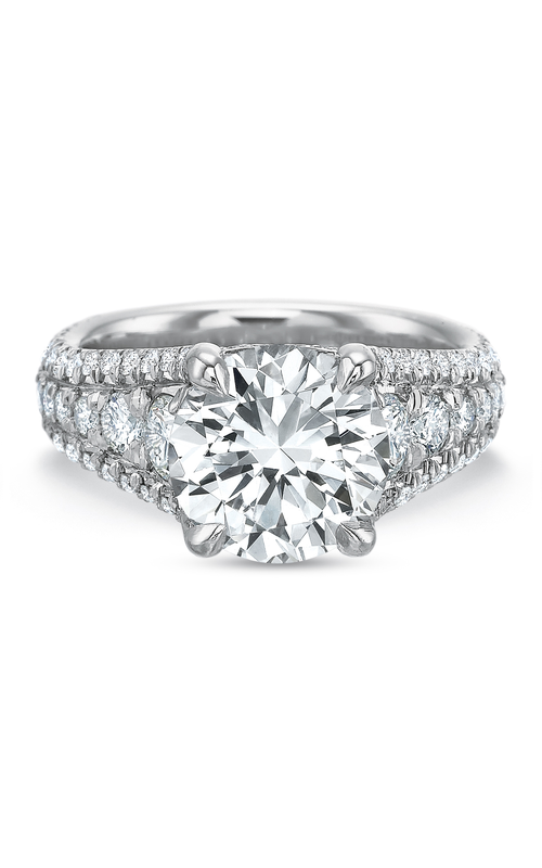 Precision Set Shared Prong Engagement Ring 261718w