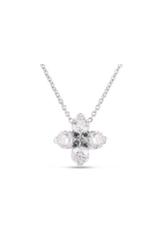 Exquisite 18K White Gold Diamond Necklace