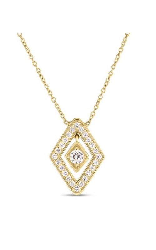 Exquisite 18K Yellow Gold Diamond Necklace