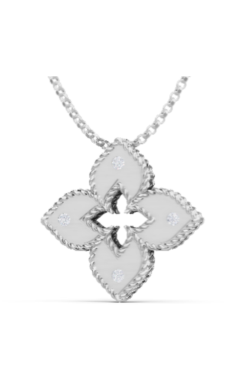 Exquisite Diamond Necklace in 18K White Gold