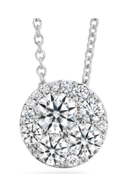 Elegantly Crafted 18K White Gold Circle Necklace