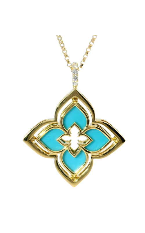 Stunning 18K Yellow Gold Gemstone Necklace