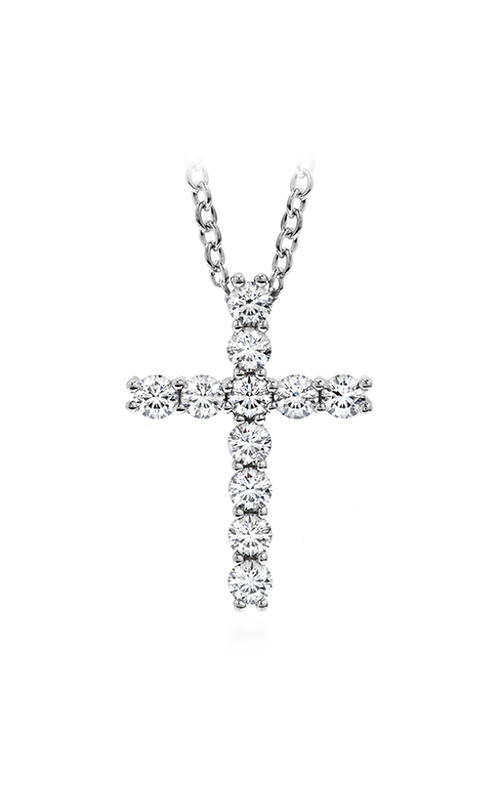 Exquisite 18K White Gold Cross Necklace