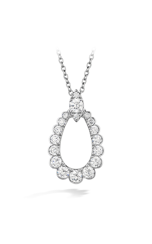 Elegant 18K White Gold Drop Necklace