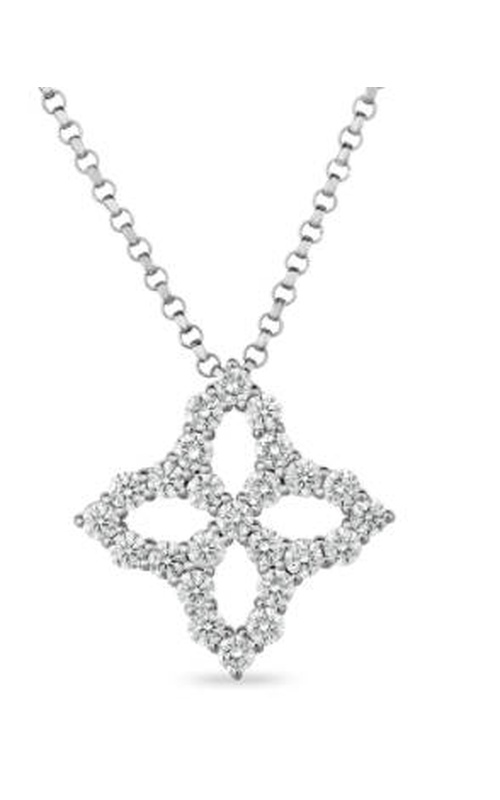 Exquisite 18K White Gold Diamond Necklace