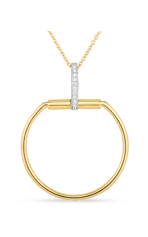 Exquisite 18K White and Yellow Gold Diamond Necklace