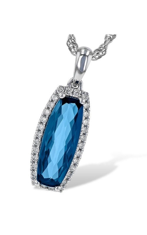 14K White Gold Elegance: Halo Necklace