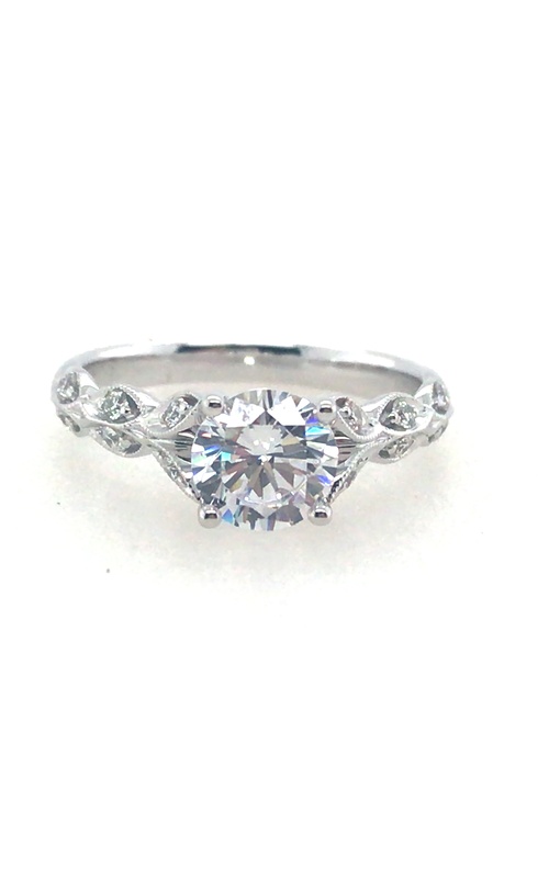 Stunning 14K White Gold Engagement Ring