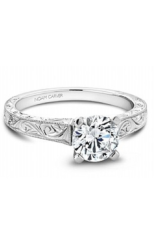 CrownRing  Engagement Ring B006-03WME-100
