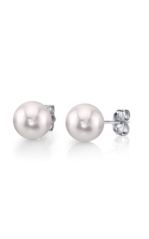 Elegant 14K White Gold Stud Earrings