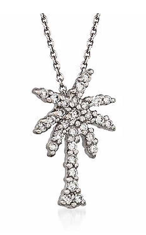 18K White Gold Diamond Necklace