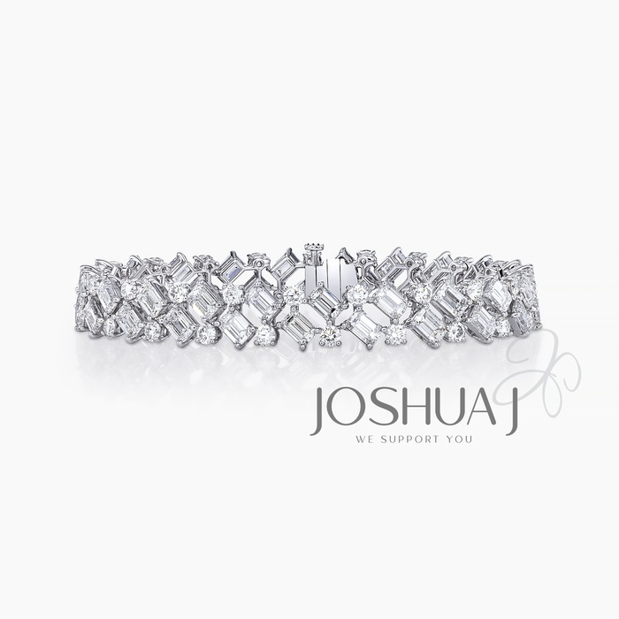 Emerald-Cut Diamond Bracelet