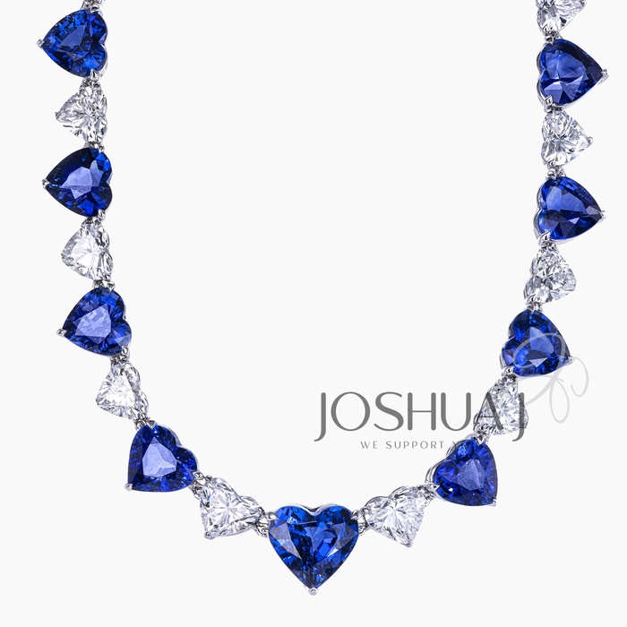 Heart Sapphire Necklace