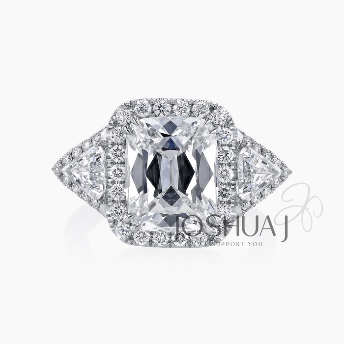 Cushion Diamond Halo Ring