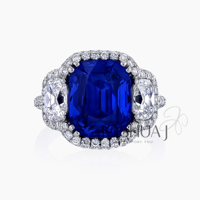 Cushion Sapphire Ring