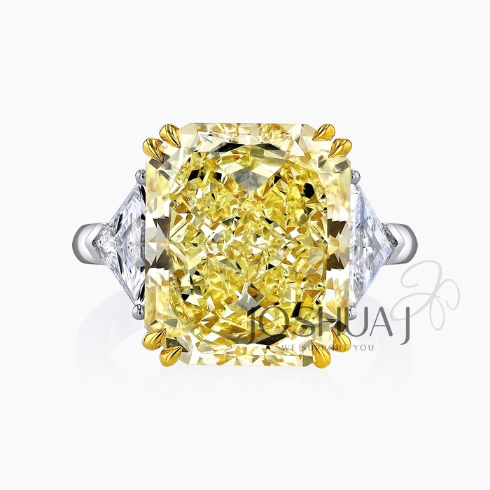 Fancy Yellow Radiant Diamond Ring