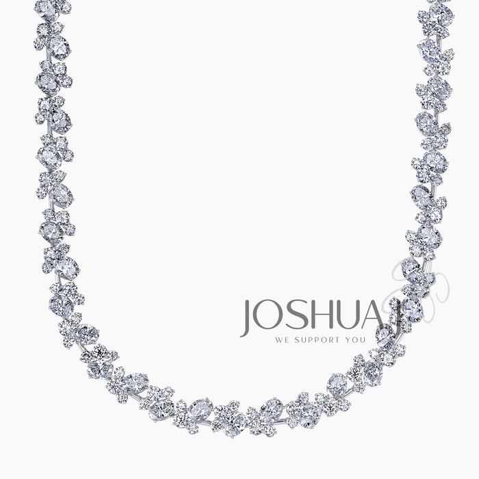 Oval Diamond Necklace