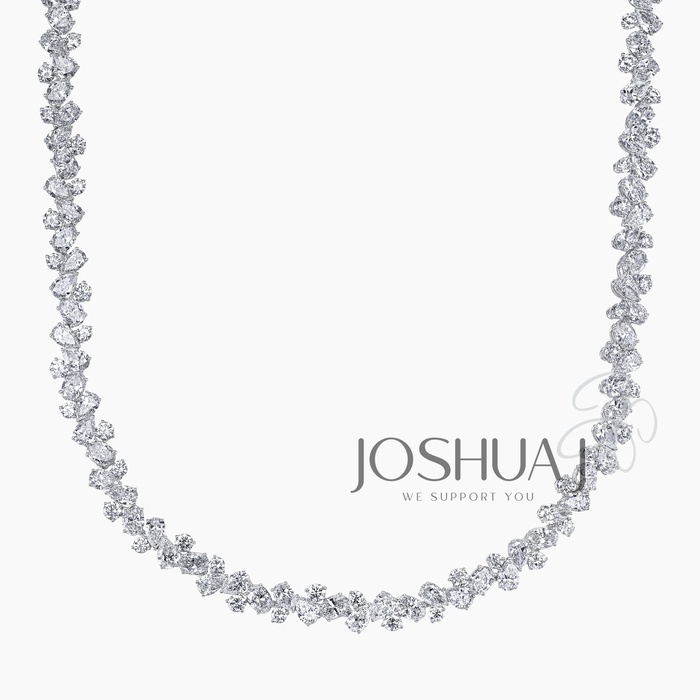 Oval Diamond Necklace