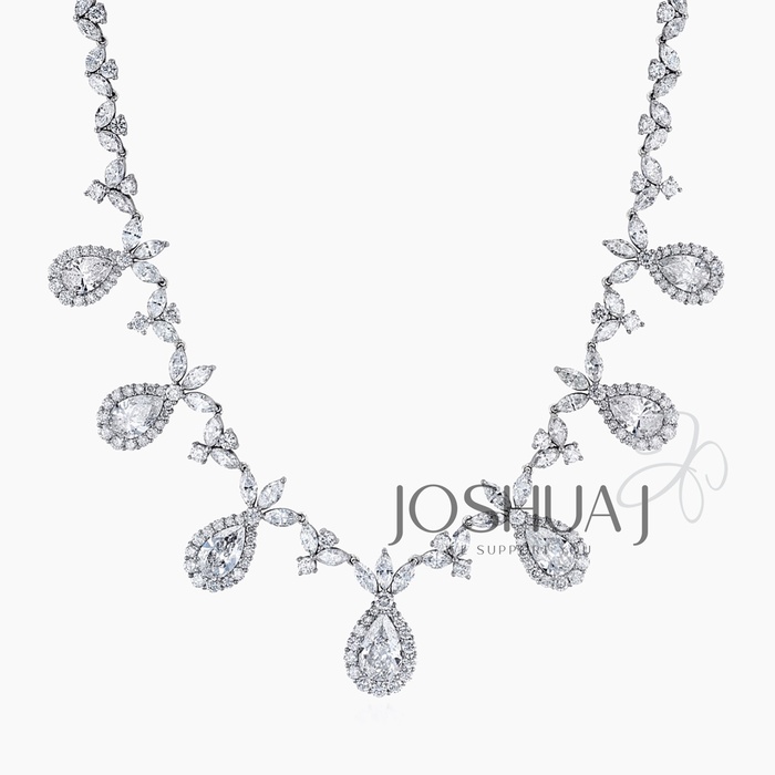 Pear Diamond Necklace