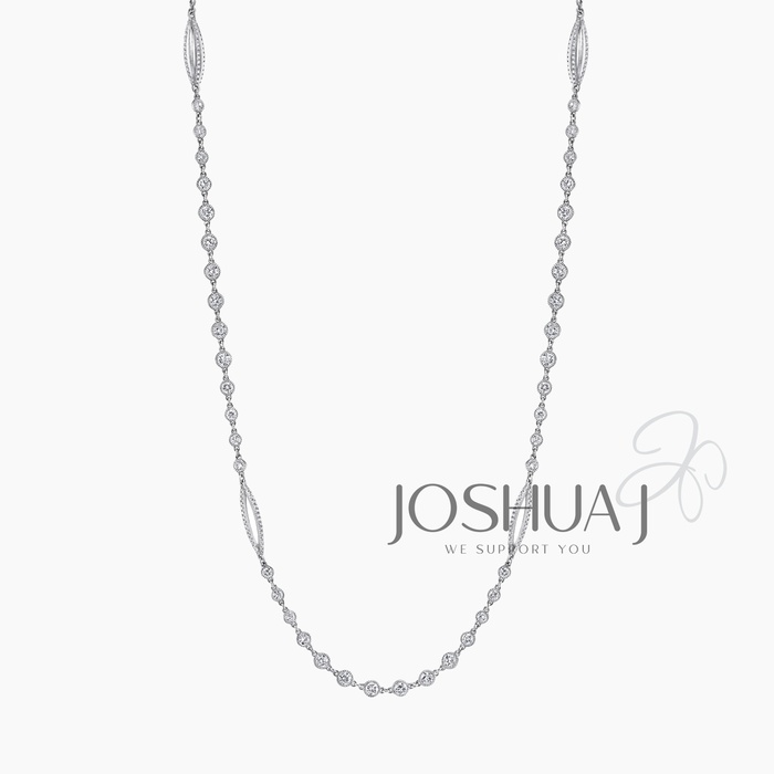 Oval Diamond Necklace