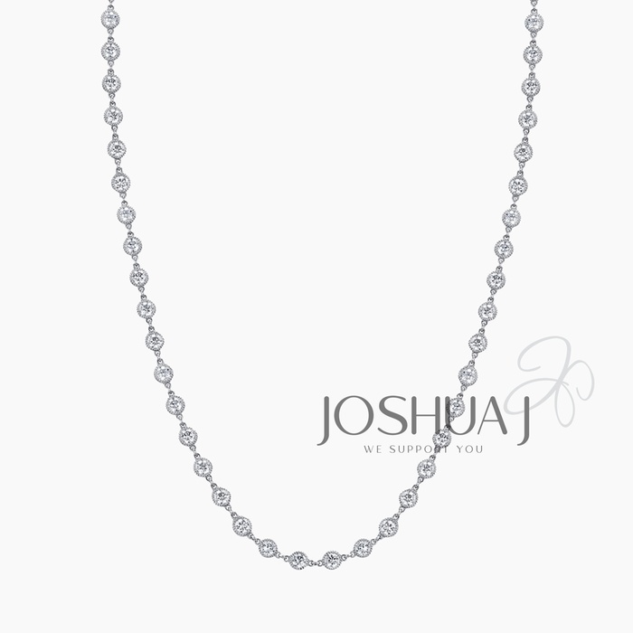 Round Diamond Necklace