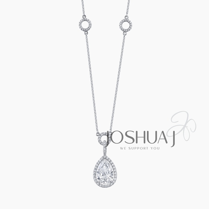 Pear Diamond Necklace