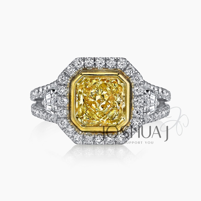 Fancy Light Radiant Diamond Ring