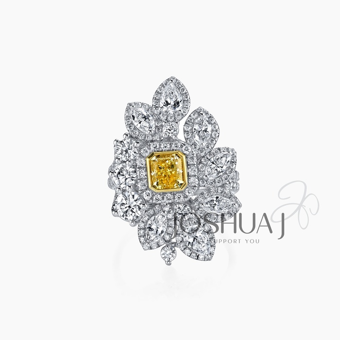Fancy Yellow Marquise Diamond Ring