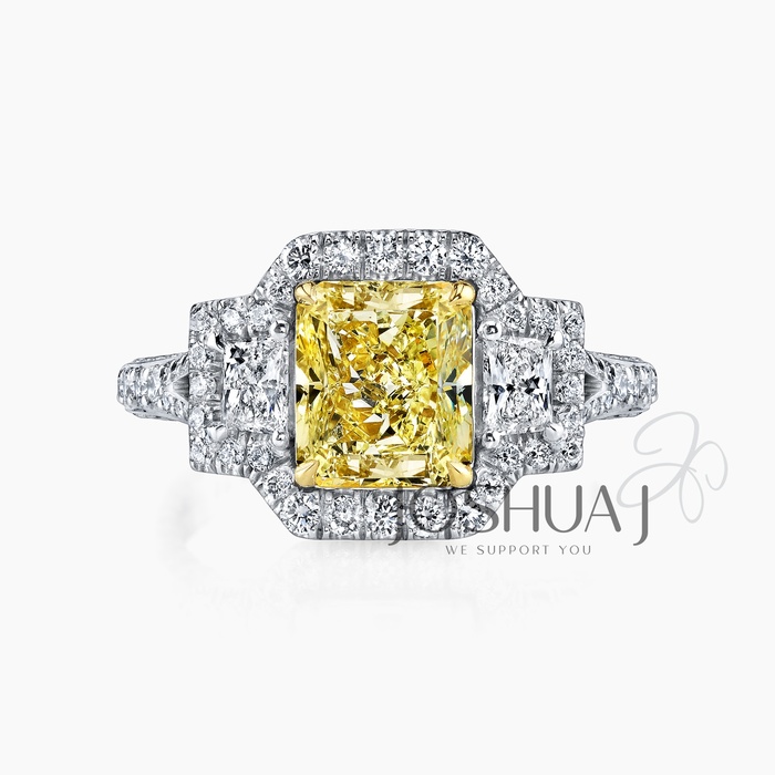 Fancy Light Radiant Diamond Ring
