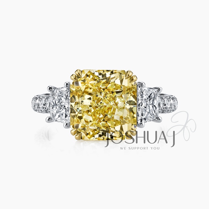 Fancy Light Radiant Diamond Ring