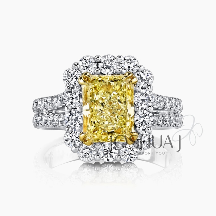 Fancy Light Radiant Diamond Ring