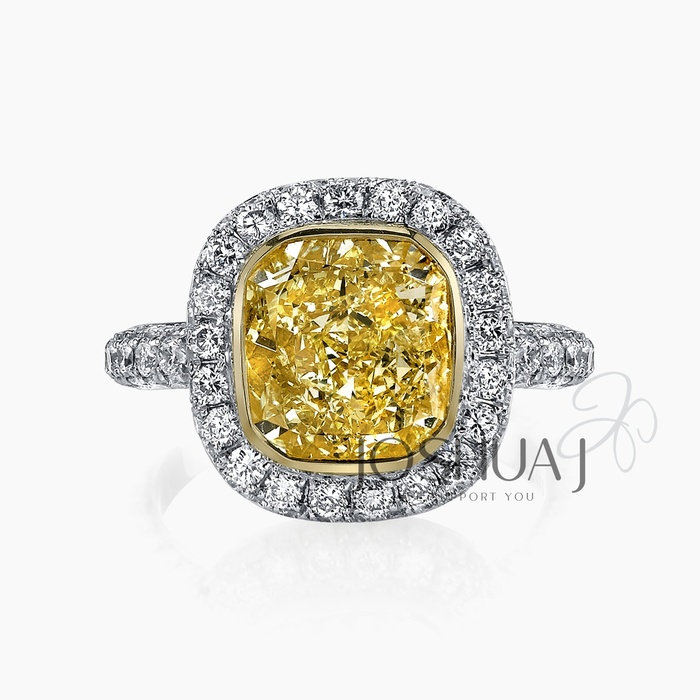 Fancy Light Cushion Diamond Halo Ring