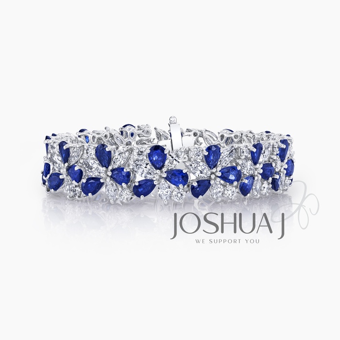 Pear Sapphire Bracelet