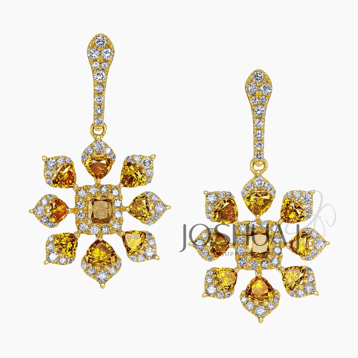 Cushion Sapphire Earrings