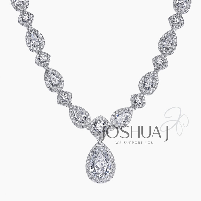 Pear Diamond Necklace