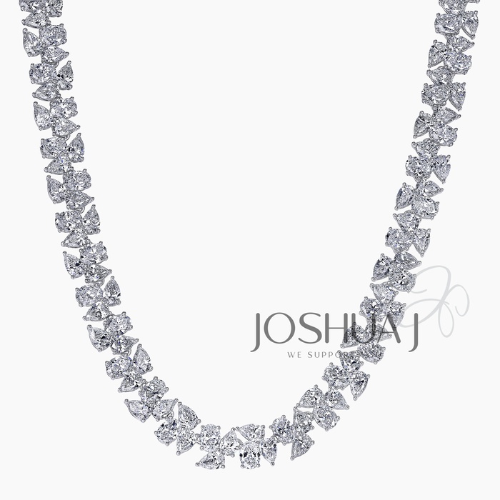Oval Diamond Necklace