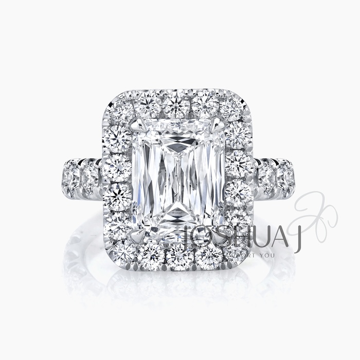 Cushion Diamond Halo Ring