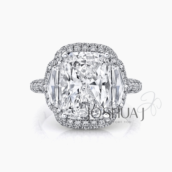 Cushion Diamond Halo Ring