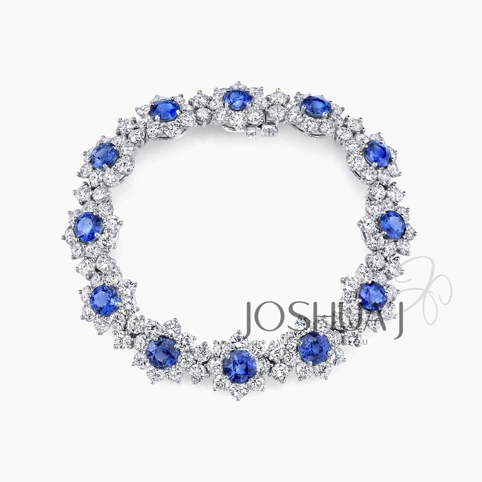 Round Sapphire Bracelet