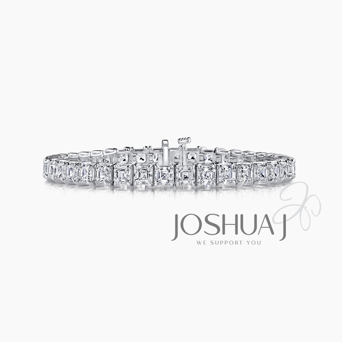 Asscher Tennis Bracelet