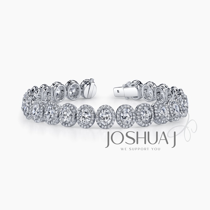 Oval Diamond Tennis Bracelet