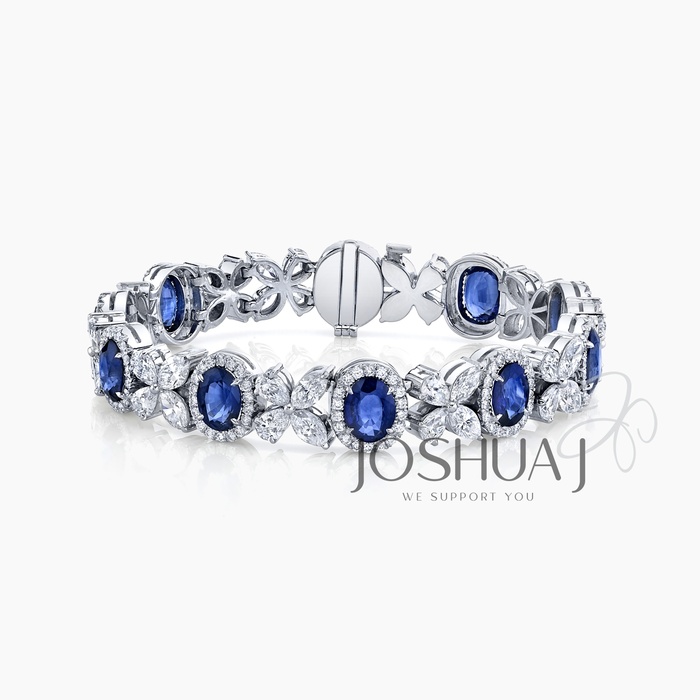 Marquise Diamond Halo Bracelet
