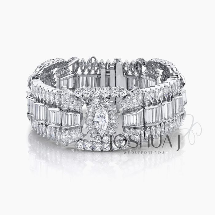Diamond Cluster Bracelet