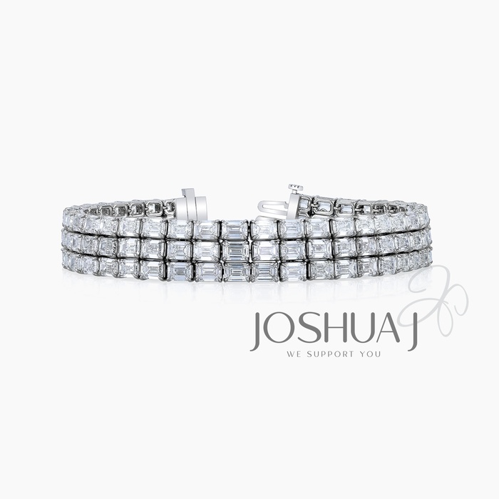 Emerald-Cut Diamond Bracelet